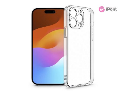 Apple iPhone 15 Pro szilikon hátlap - Clear Case - átlátszó