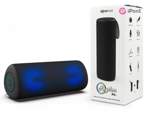 Boompods vezeték nélküli bluetooth hangszóró - Boompods Rhythm-24 - fekete