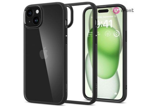 Apple iPhone 15 Plus ütésálló hátlap - Spigen Ultra Hybrid - fekete/átlátszó