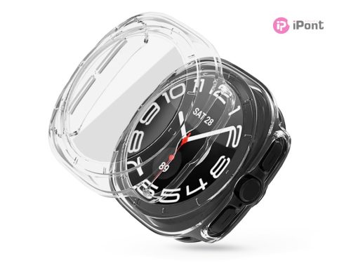 Tech-Protect DEFENSE 360 védőtok edzett üveggel - Samsung Galaxy Watch Ultra (47mm-es) - átlátszó