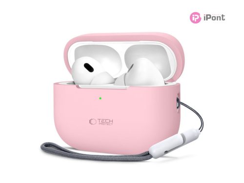 Tech-Protect szilikon tok AirPods Pro 1/2 fülhallgatóhoz - pink